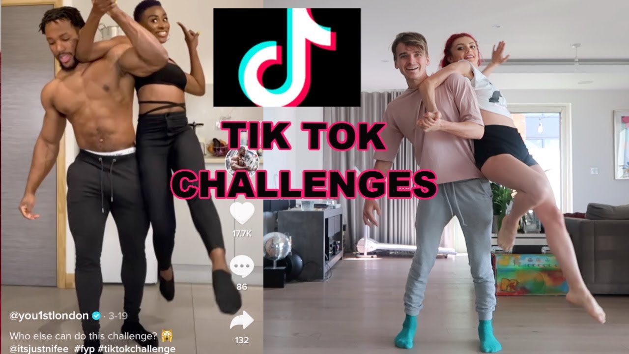 ATTEMPTING TIK TOK CHALLENGES WITH MY BOYFRIEND