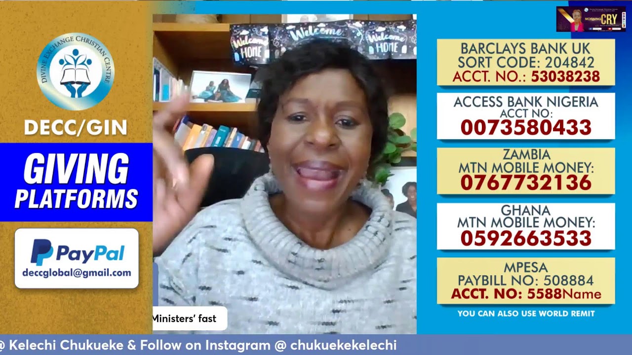 Day 2 of 7 days Workers and Ministers’ fasting and prayer! Theme: Divine Presence!
