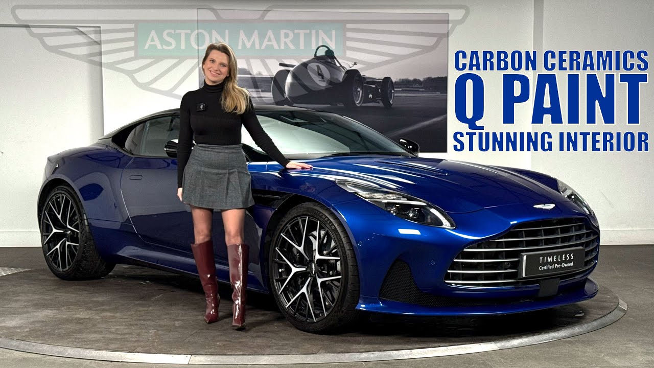 ТЕХНИЧЕСКИЕ ХАРАКТЕРИСТИКИ: Aston Martin DB12 в цвете Q - Ion Blue! Изящный обзор автомобиля.