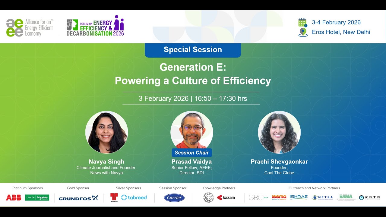 Special Session: Generation E: Powering a Culture of Efficiency