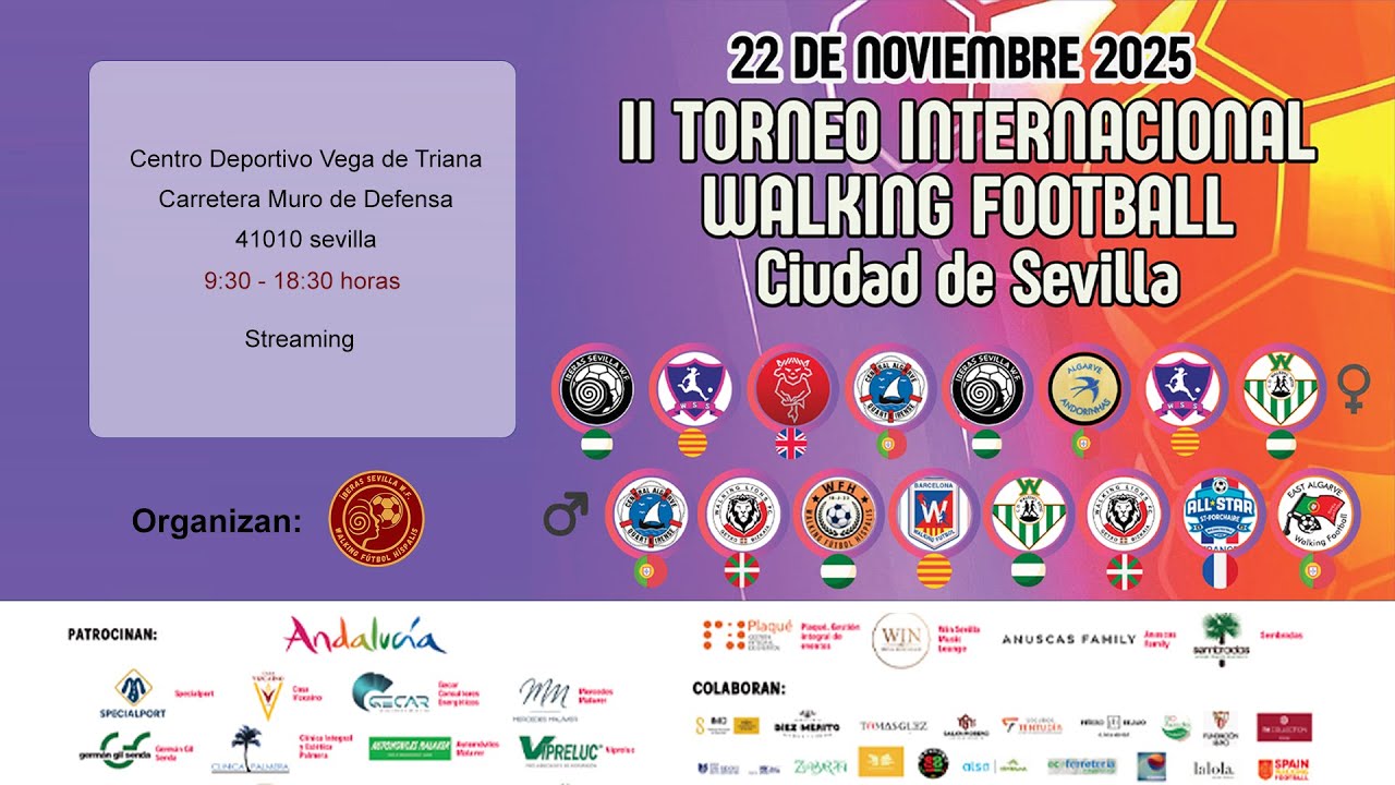 II TORNEO INTERNACIONAL WALKING FOOTBALL CIUDAD DE SEVILLA - CAMPO 1 - FASE DE GRUPOS