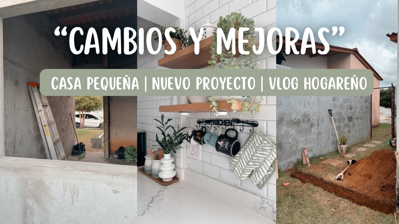 Casa pequeña 🏠✨ Cambios + nuevo proyecto familiar🫧🧹 Pintura y limpieza