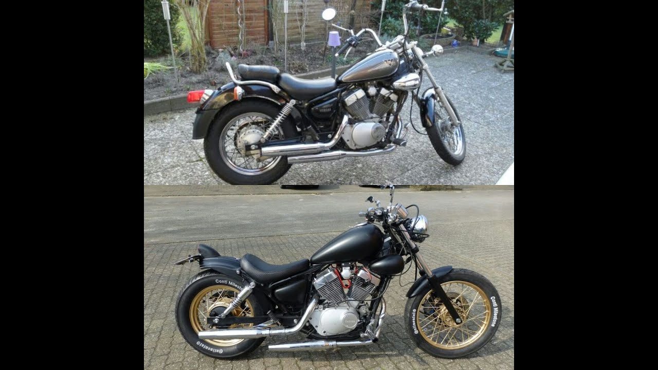 Virago 125 250 XV Yamaha V Twin Custom Bike From Beginning To The End With Soundcheck