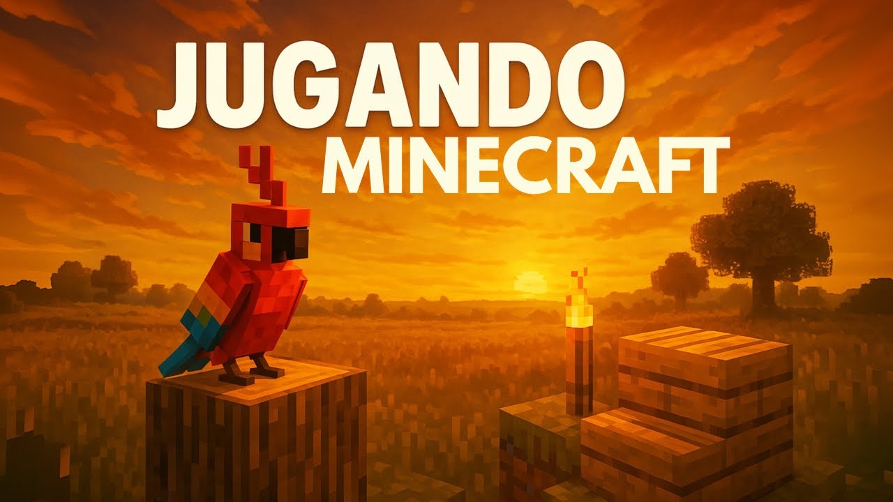 JUGANDO MINECRAFT 🦜⛏️