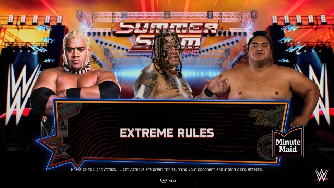 W2K25 - Umaga vs Rikishi vs Yokozuna