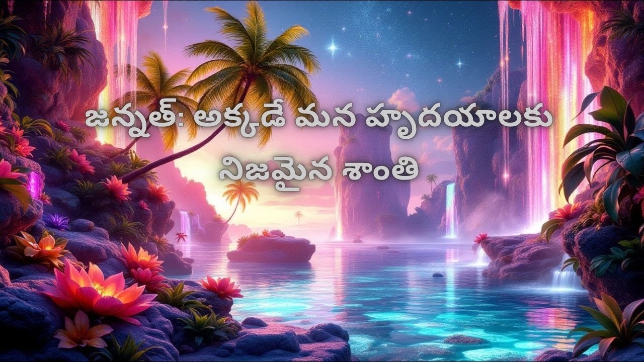 శాశ్వత నివాసం  జన్నాలోకి ఒక సంగ్రహావలోకనం #jannat #teluguislamicchannel #swargam #swargaloka