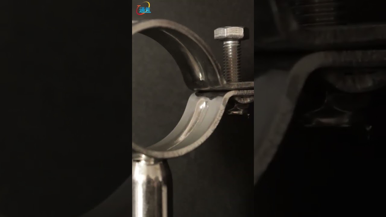 Sanitary Stainless Steel Pipe Fitting Round Pipe Clamp with Welding