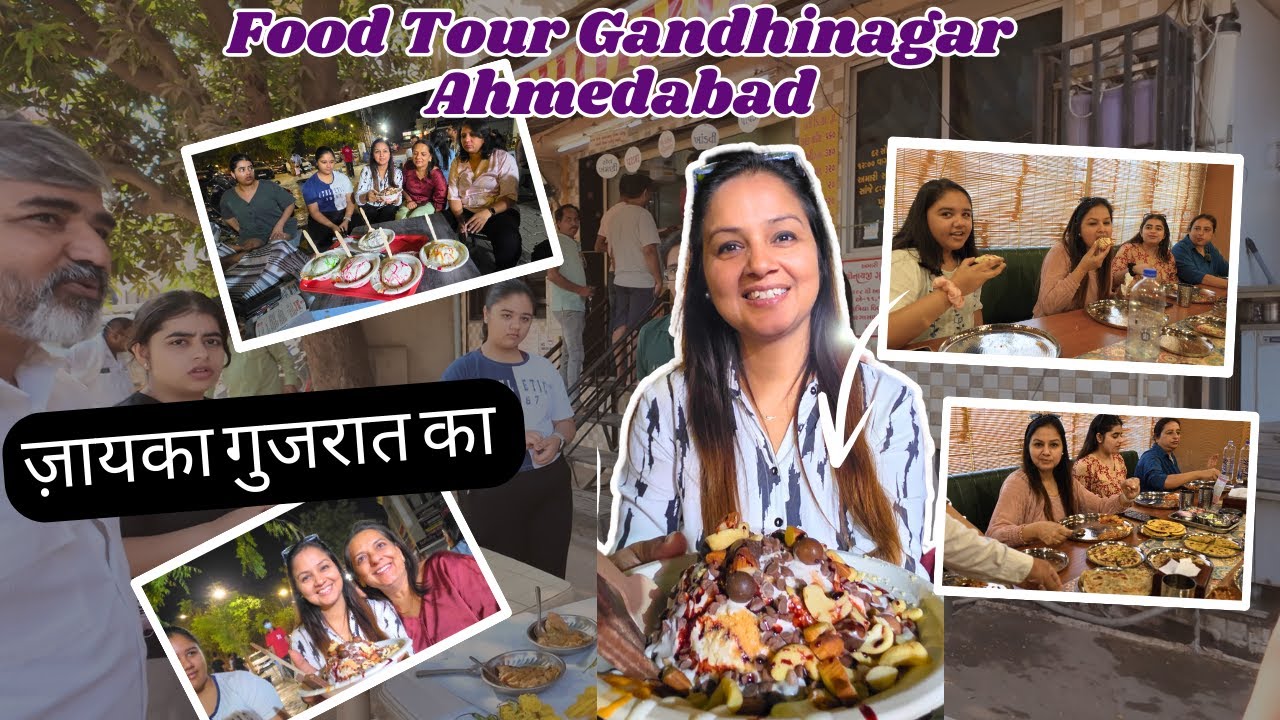 Gujarat Food Tour - Amazing Street Food - Kathiyawadi Cuisine in Gandi Nagar - Ice Gola in Ahmedabad