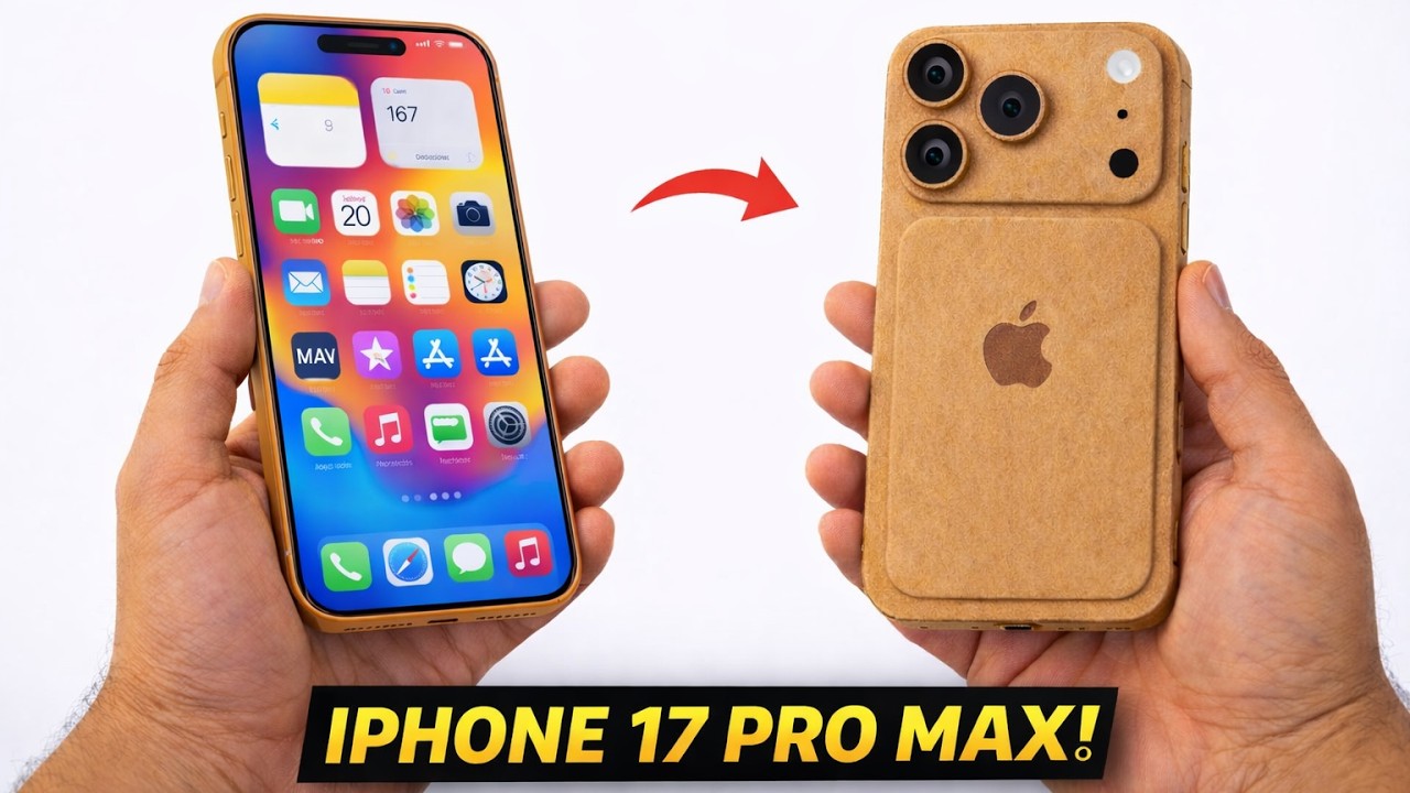 You’ll Never Guess This iPhone 17 Pro Max is Made From Cardboard!