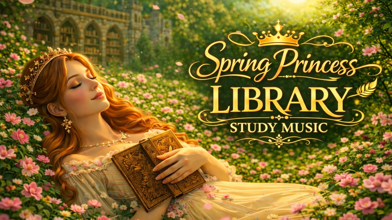 Spring Princess Library 🌿 Elegant Waltz Study Music for Deep Focus (3 Hours, No Ads)
