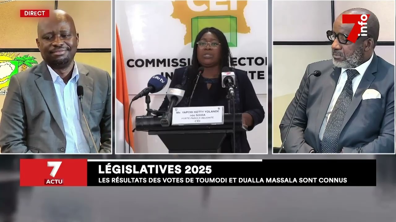 Législatives 2025 : les résultats des votes de Toumodi et Dualla sont connus