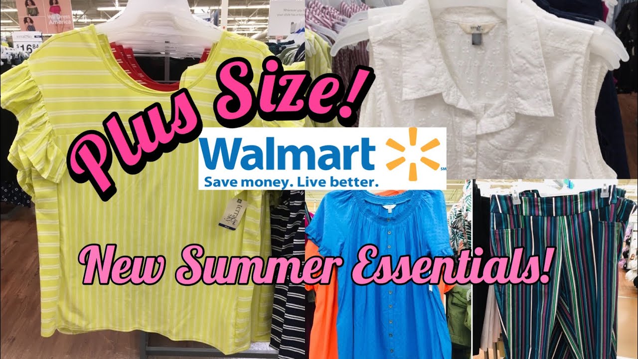 Walmart SHOP WITH ME Plus Size Summer Essentials Terra & Sky Time and Tru