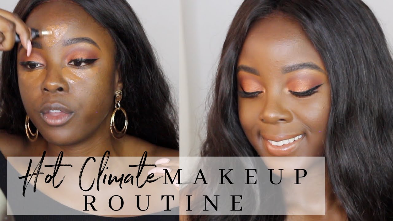 HOT WEATHER MAKEUP ROUTINE | @RachaelNalumu