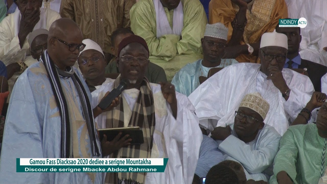 Gamou Fass Diacksao 2020 parrain serigne Mountakha  discour de serigne Mbacke Abdou Rahmane