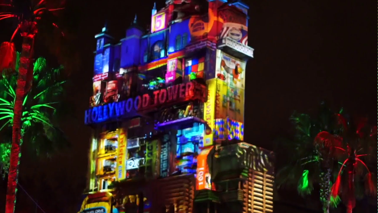Retrosmile Adventures Christmas Projection at Walt Disney Worlds Hollywood Studios