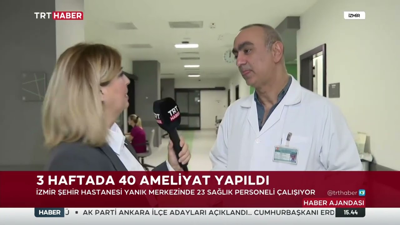 İZMİR ŞEHİR HASTANESİ YANIK MERKEZİ TRT HABER'DE