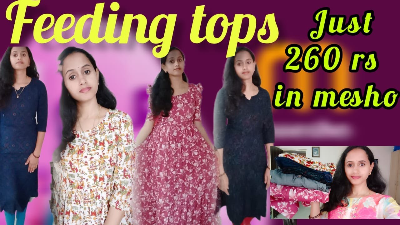 Feeding tops for new moms ||  mesho feeding tops review after use  ||metarnity wear
