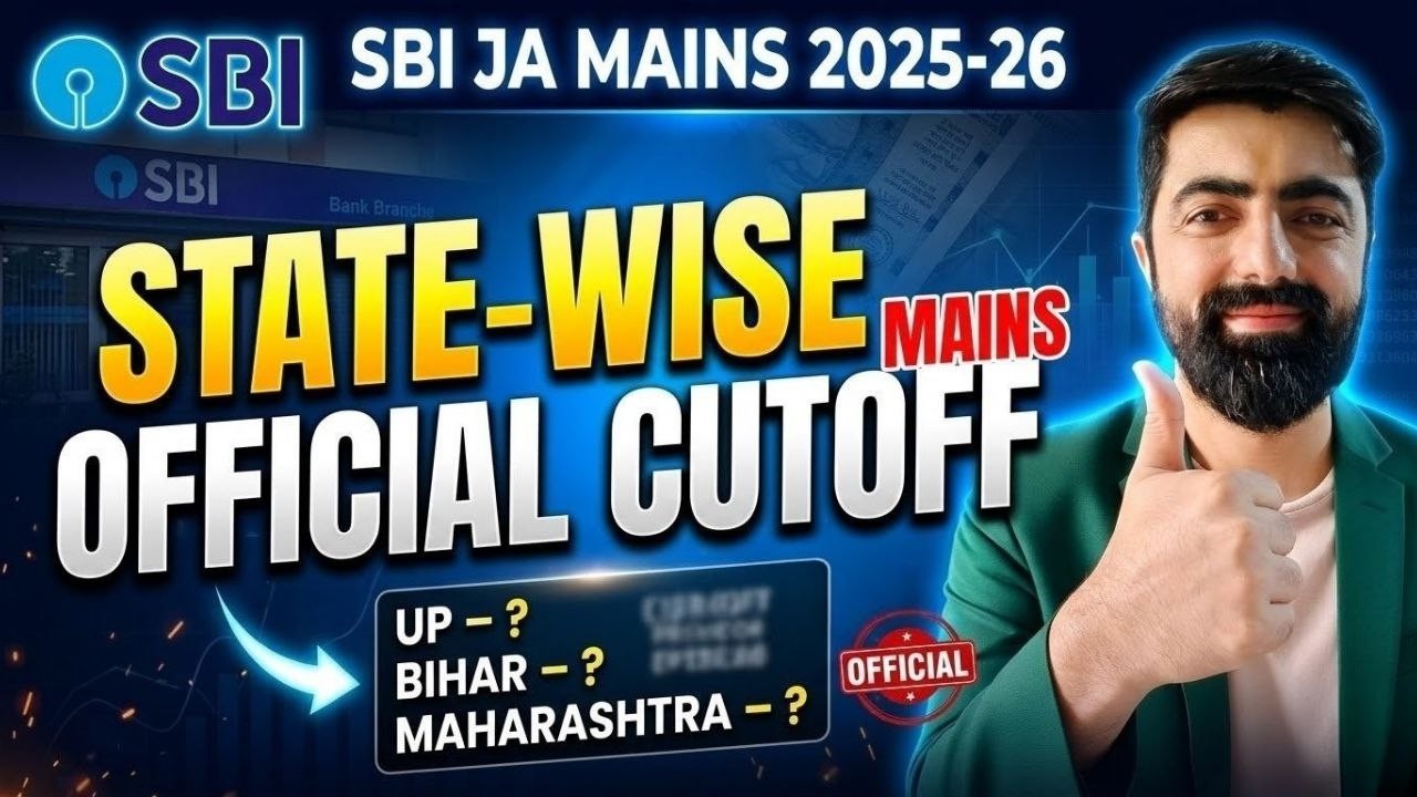 SBI Clerk 2025 State-Wise Cutoff (Official) !!!