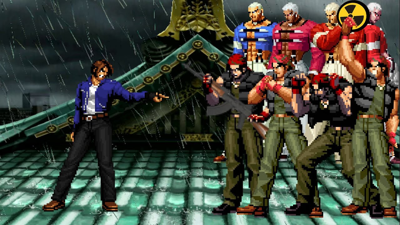 The King of Fighters (MUGEN) | Kyo Last vs Yashiro & Ralf Jones Team