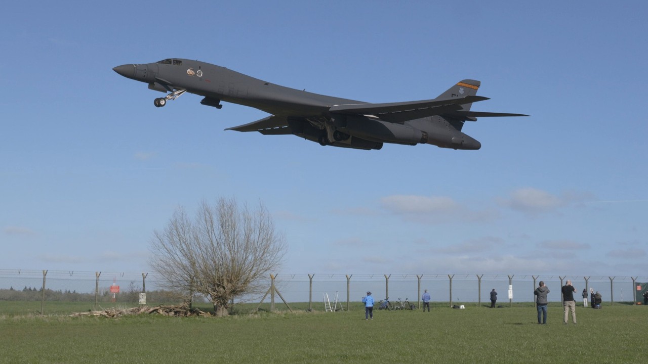 VERY LOUD B-1B Lancer Departs RAF Fairford | Operation Epic Fury