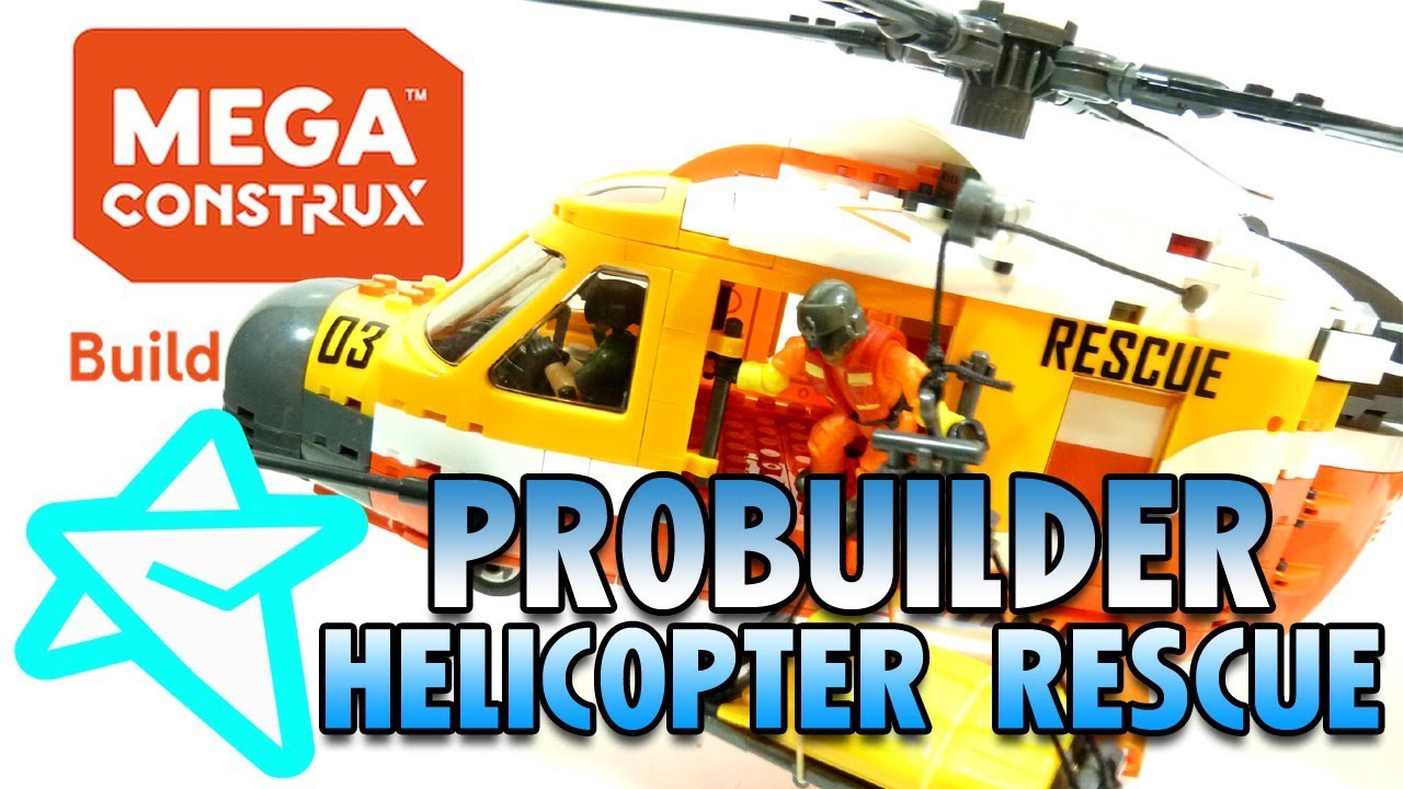 MEGA CONSTRUX PROBUILDER HELICOPTER RESCUE REVIEW