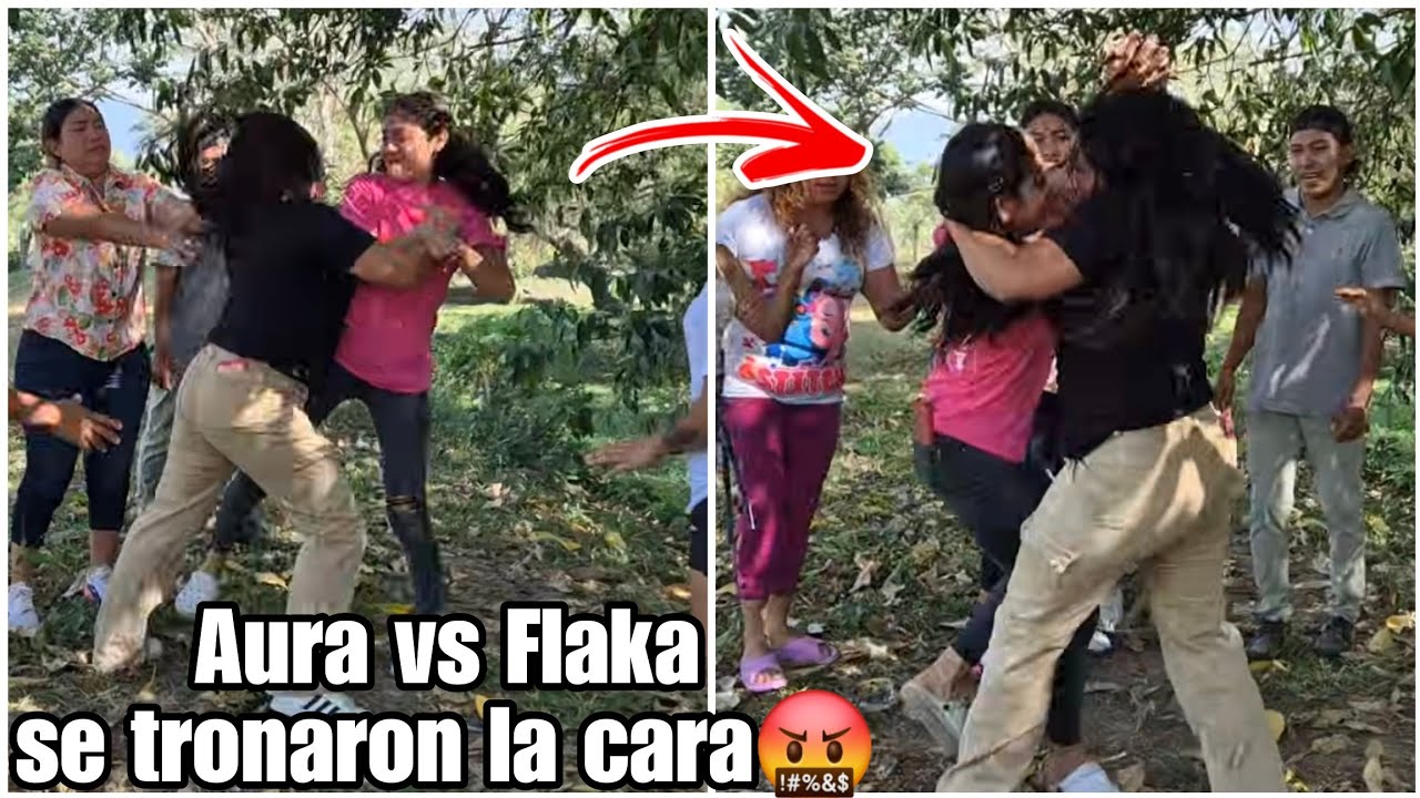 La p3lea del mes|Aura le saco sus videos nop0r en cara a La Flaka hoy si se agarraron del pel0🤬