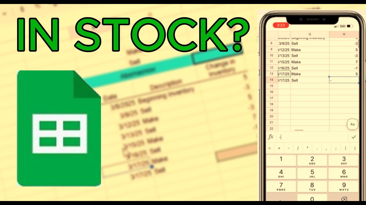 Track Merch Inventory Balance in ONE Google Sheet (Easiest Method for Solo Creators)