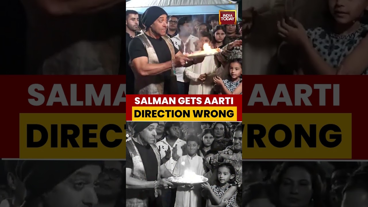 VIRAL VIDEO: Salman Khan Performs Aarti At Sohail Khan&rsquo;s House, Arpita Khan Corrects Him #bollywood