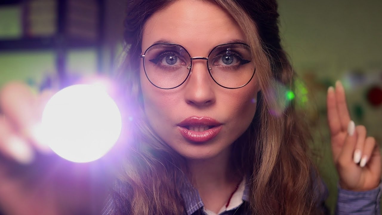 ASMR Extremely Detailed EYE EXAM | Follow the light,Color Blindness,Snellen Chart| Medical Roleplay