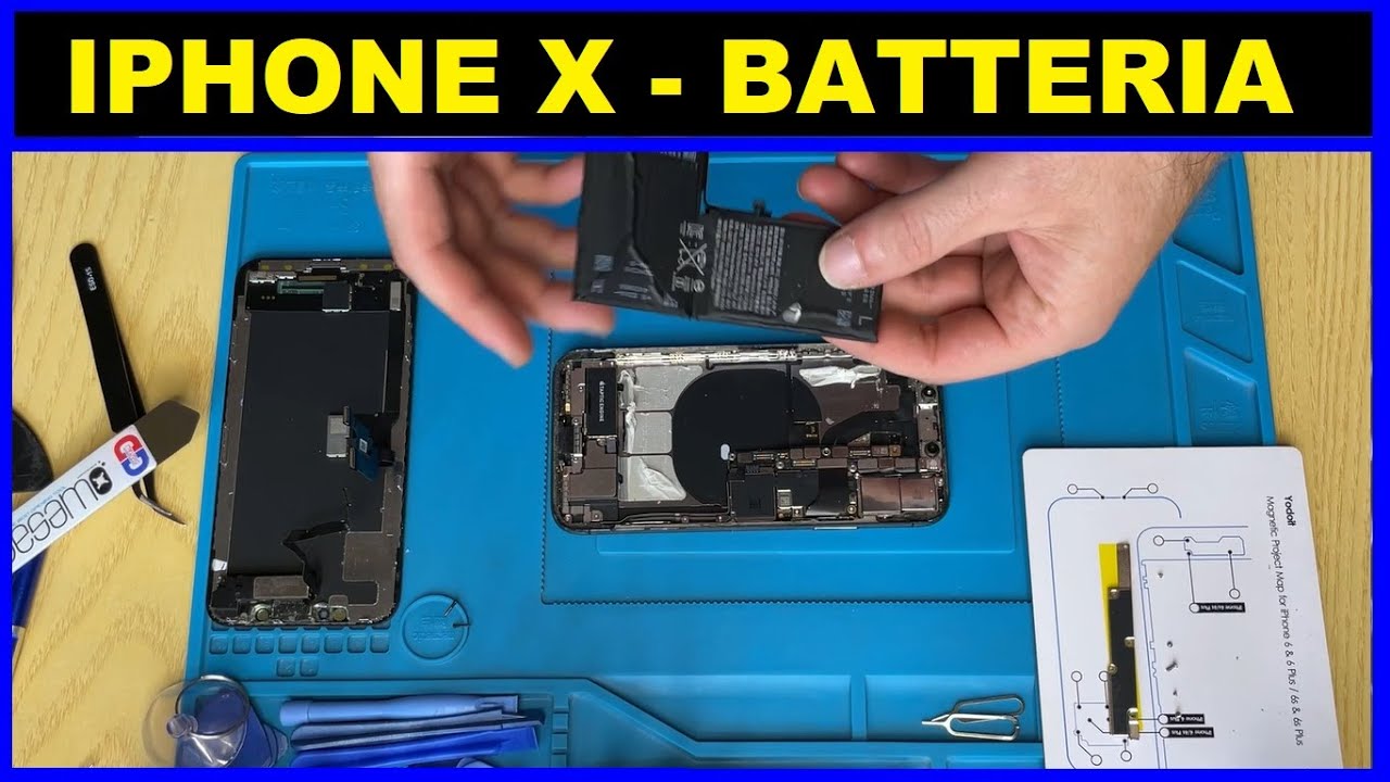 SOSTITUZIONE BATTERIA IPHONE X - Iphone X Battery Replacement #iphonex #apple #iphonebattery