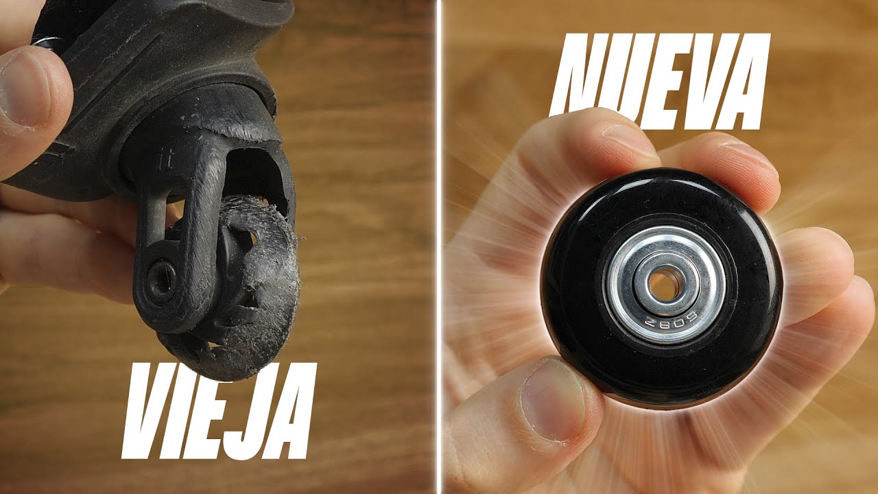 Arreglar ruedas de maleta bien fácil