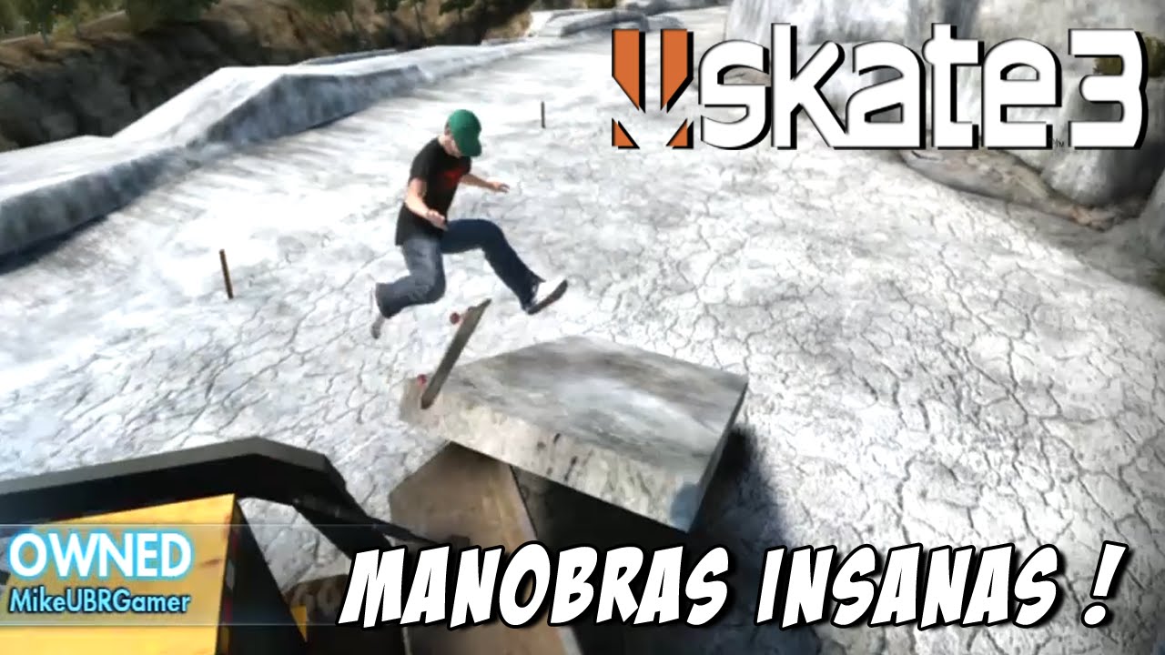Skate 3 - Spot insano na pedreira: Muitas manobras e quedas xD