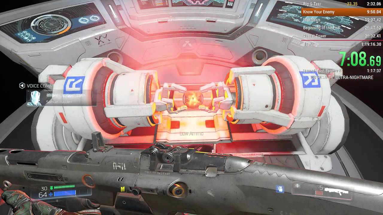 DOOM (Ultra-Nightmare) Speedrun in 1:16:00 [Personal Best]