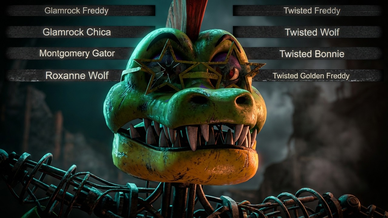 [SFM FNaF] Top 5 Security Breach vs Fight Animations WITH Healthbars