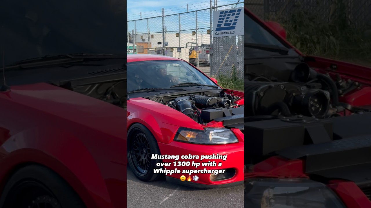 Mustang Cobra с нагнетателем Whipple развивает мощность более 1300 л.с. 😮🔥💨