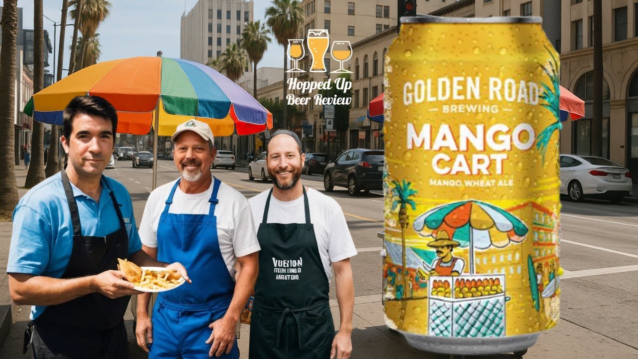 Mango Cart Wheat Ale by Golden Road Brewing 4% ABV Beer Review