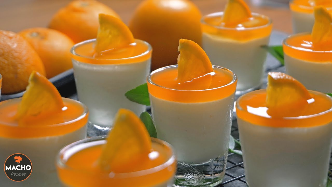 Orange Mousse Recipe | Eggless orange cream mousse Shots