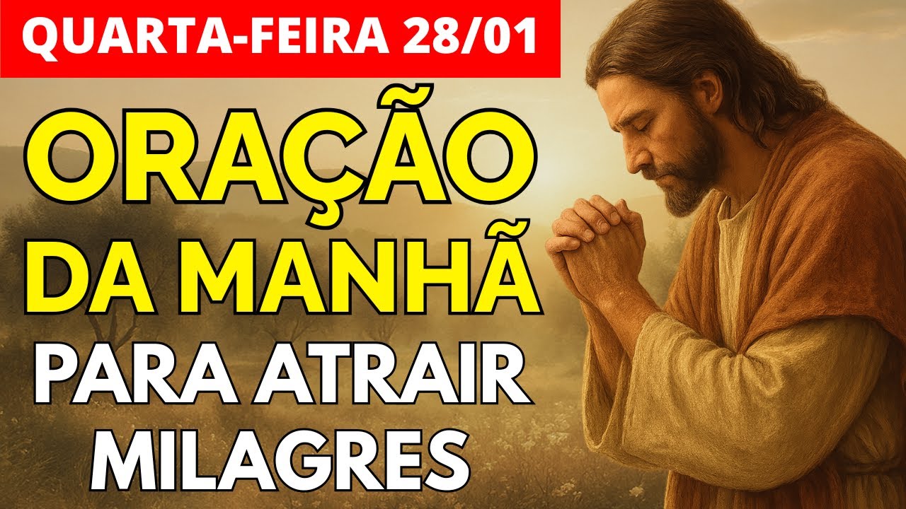Oração da Manhã (Quarta Feira 28/01) Oração para Milagres e Bênçãos!