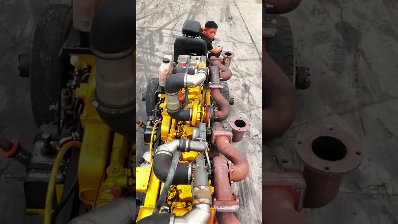 Raw power with a custom-built 12-cylinder truck,where performance meets perfection.#automobile#turck
