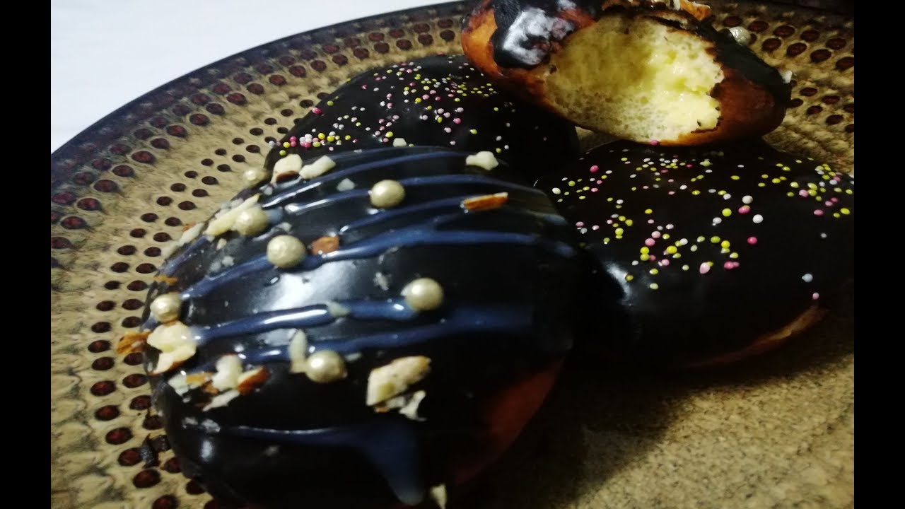 Donuts | Boston Cream Doughnuts |  डोनट्स | Soft & Fluffy| Homemade | Easy to make| TheTriosKitchen