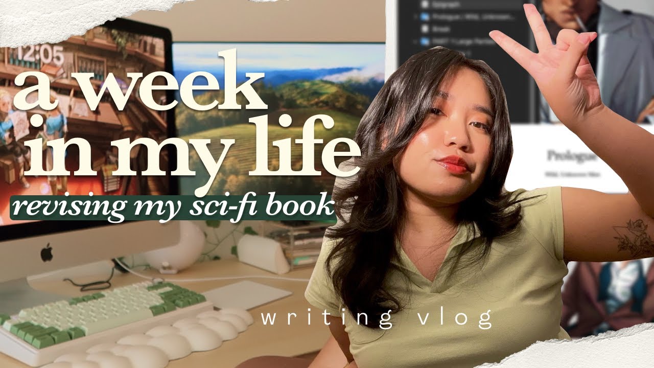 a week in my life (full-time writer edition) ✧✦ revising my sci-fi book | writing vlog
