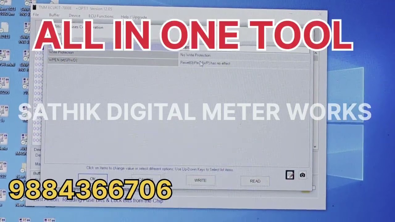 How to read write eeprom with TNM7000 