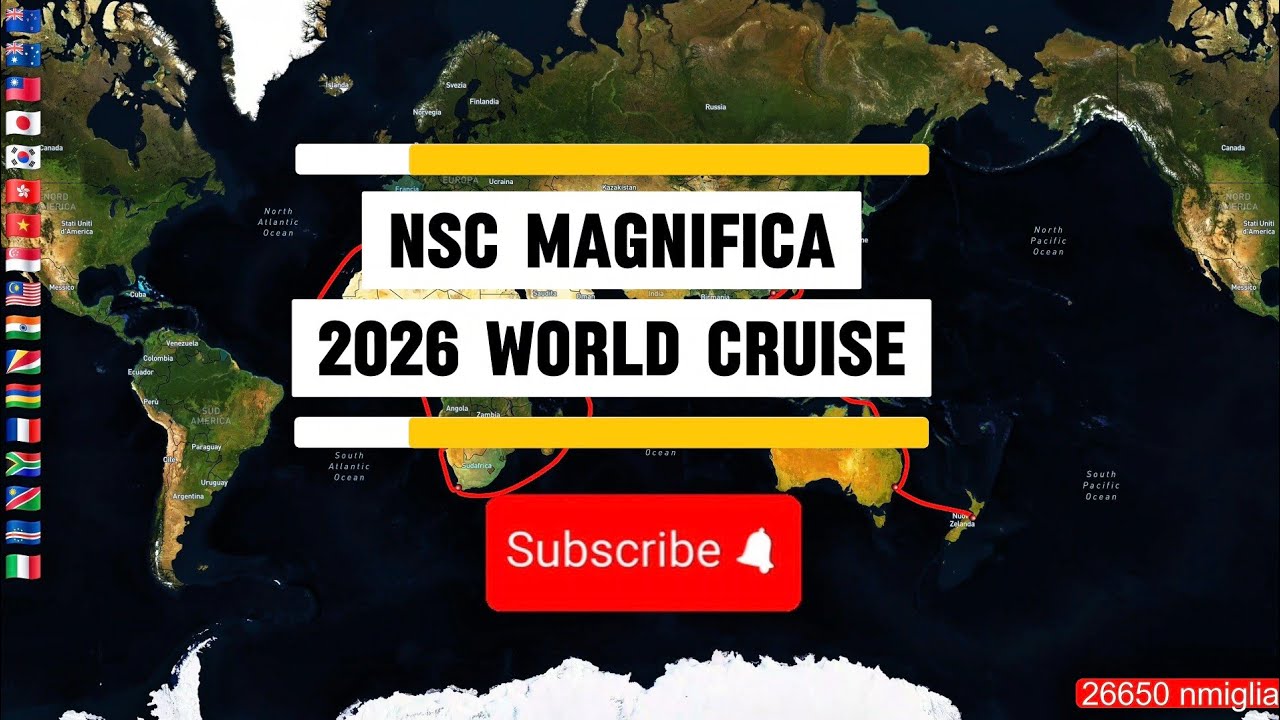 133 Days World Cruise with Msc Magnifica 🚢