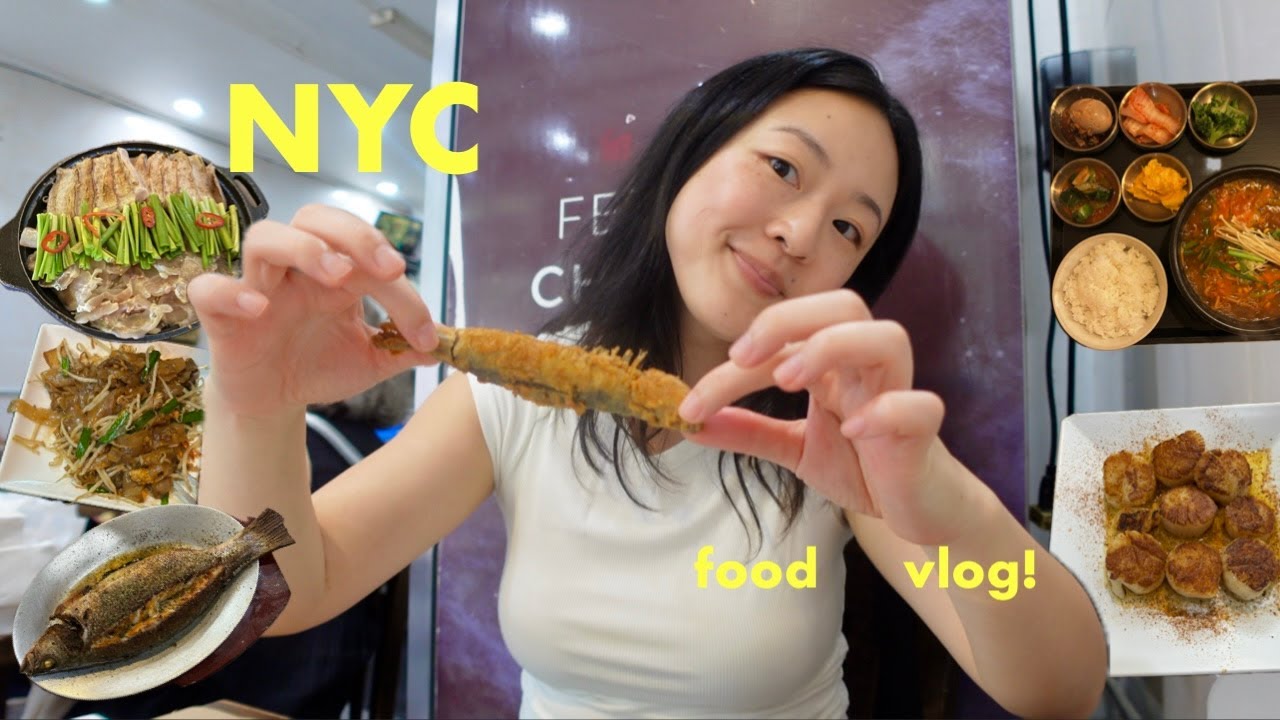 What I eat in NYC! | butter mochi, a mini Flushing food crawl, and the best seafood in QUEENS 🐟