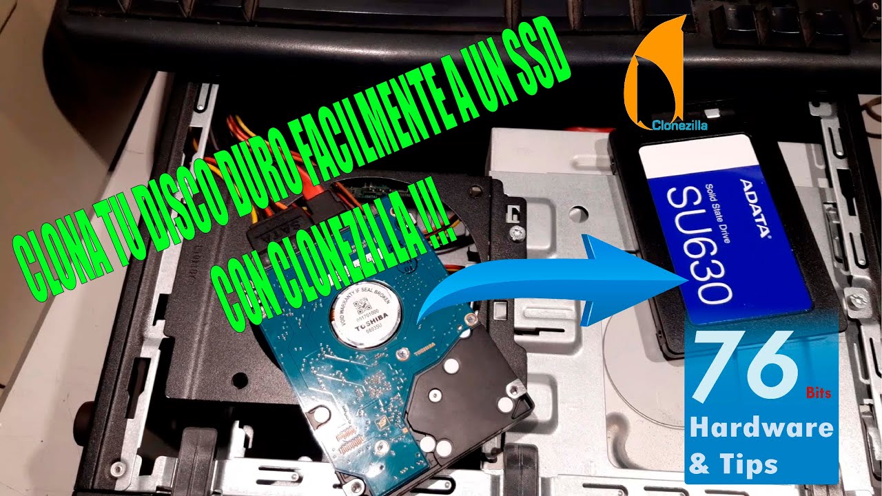 Clona tu Disco Duro a SSD con Clonezilla, facil y rapido !!!