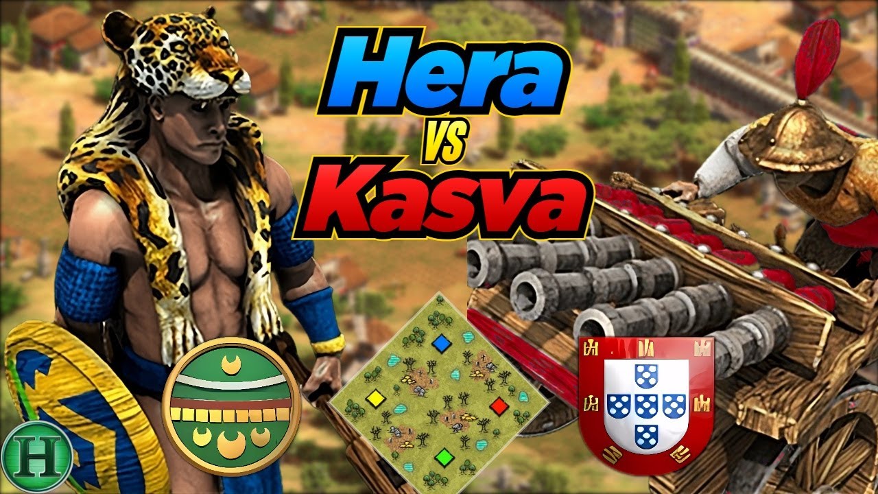 Aztecs vs Portuguese | 1v1 Graveyards | vs Kasva | AoE2