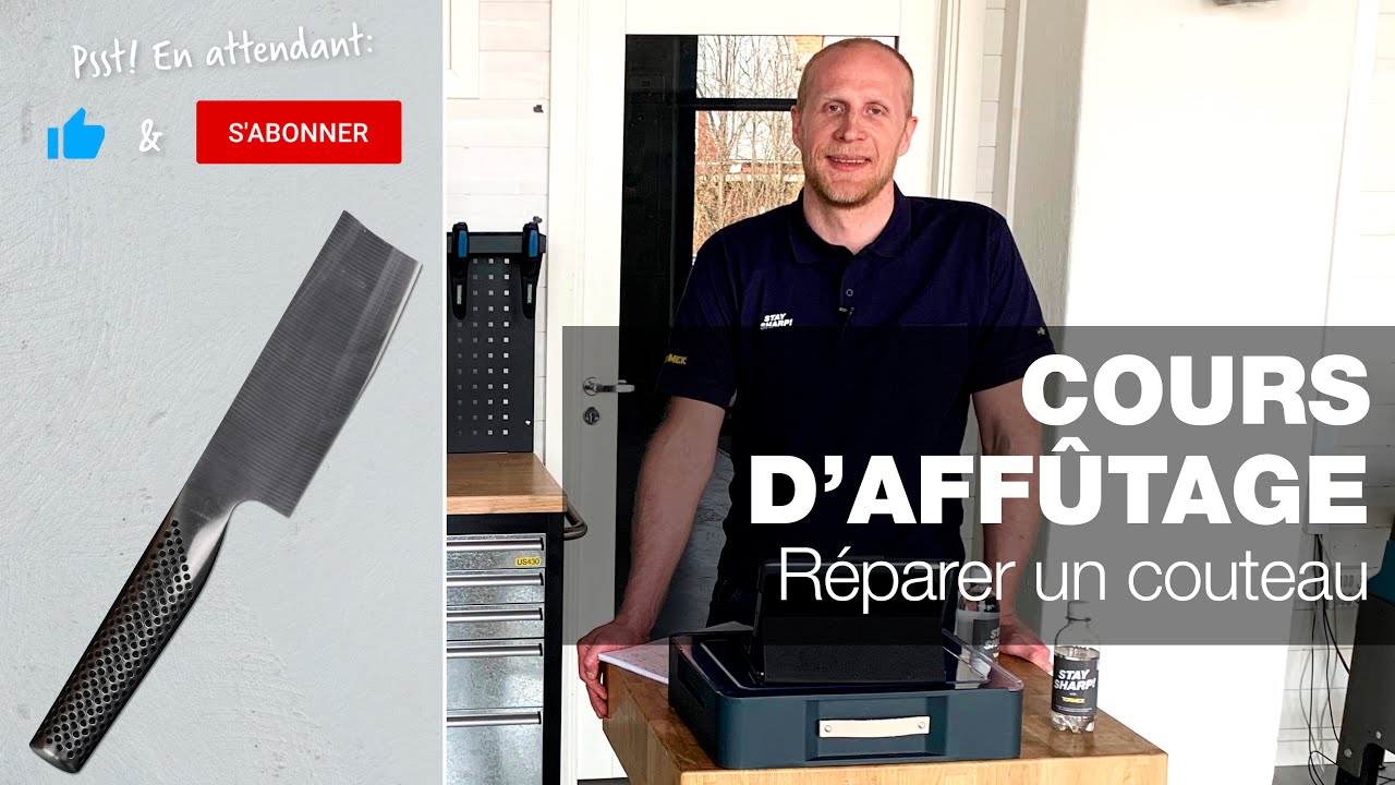 Réparer un couteau | Partie 15 | Cours d'affûtage Tormek en direct