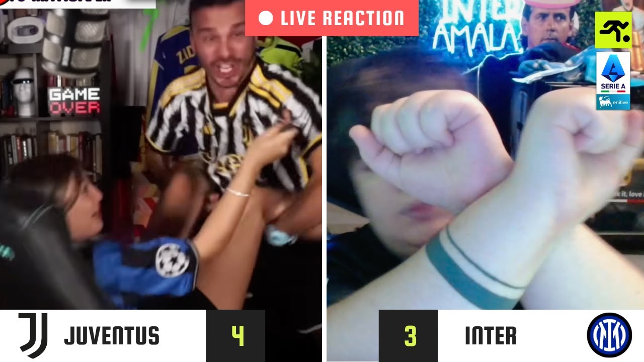 JUVENTUS-INTER 4-3 LIVE REACTION | TIFOSI JUVENTINI vs INTERISTI | TIFOSIAMO