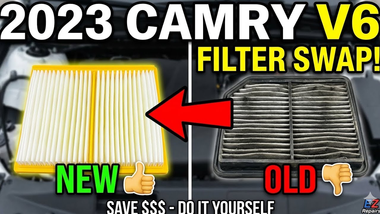 2023 Toyota Camry XLE V6 Engine & Cabin Air Filter Replacement 