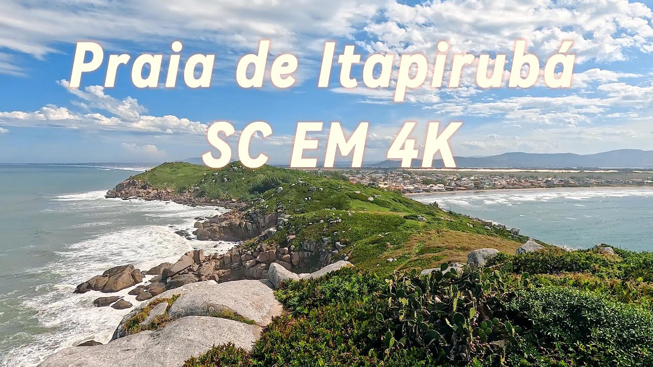 Praia de Itapirubá SC EM 4K #4k #natureza #trilha 